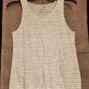 Banana Republic grey and white tank top